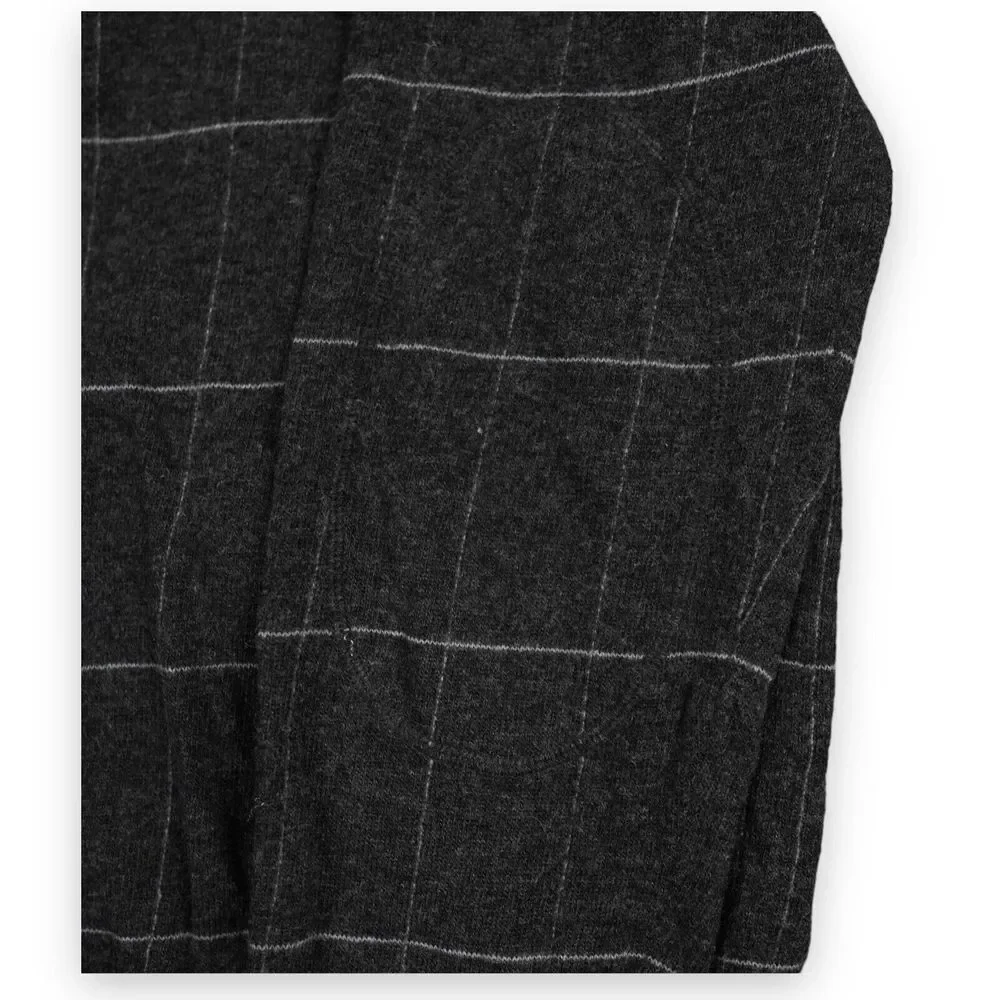 VTG Banana Republic Vera Pelle Sweater Mens Extra Large Windowpane Italian Wool‎